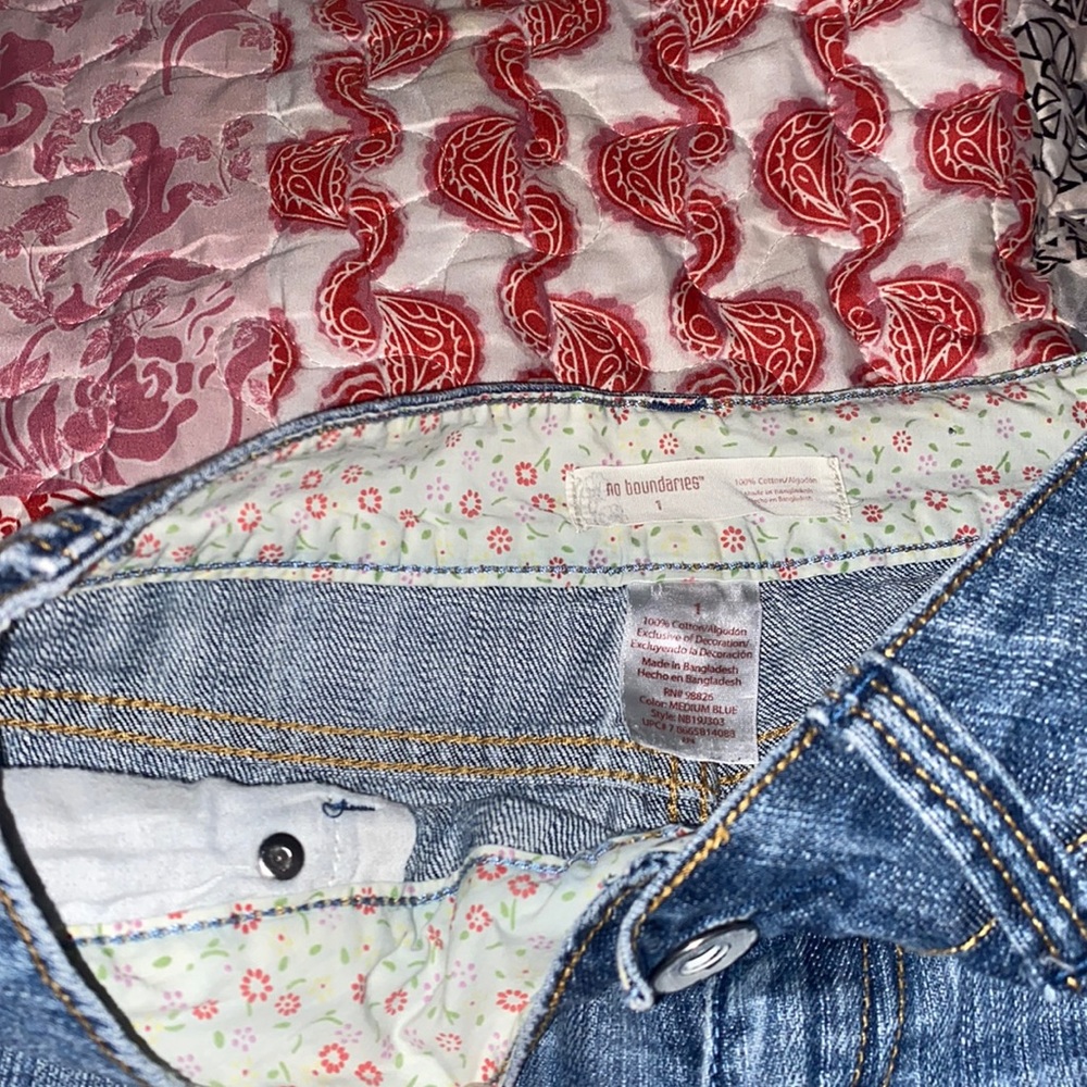 new boundaries shorts with flower patches